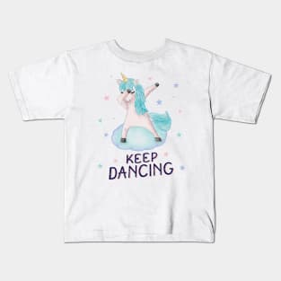 Dabbing unicorn Kids T-Shirt